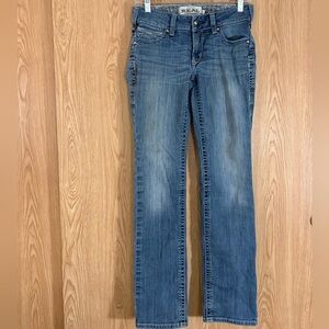 Ariat R.E.A.L. Rainstorm Straight Leg Blue Jeans